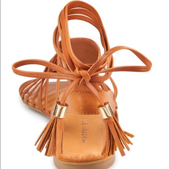 NWT Madden Girl Brown Lace Up Gladiator Sandals - Picture 2 of 6